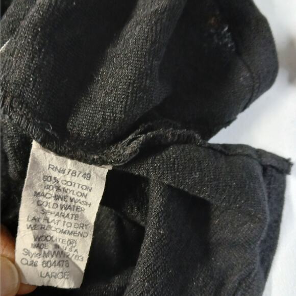 Wet Seal Women's Top Size Large Black Pullover Henley Whimsigoth Sweater Shirt - Picture 5 of 5